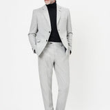 The Wheeler - 3 Piece Light Grey Slim Fit Suit | Light Grey Waistcoat