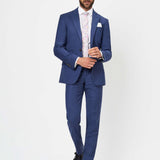 The Gregson - 2 Piece Italian Blue Slim Fit Suit