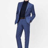 The Gregson - 2 Piece Italian Blue Slim Fit Suit