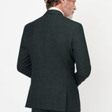 The Wheeler - 3 Piece Dark Green Slim Fit Suit | Dark Green Waistcoat