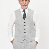 The Wheeler - 3 Piece Light Grey Slim Fit Suit | Light Grey Waistcoat