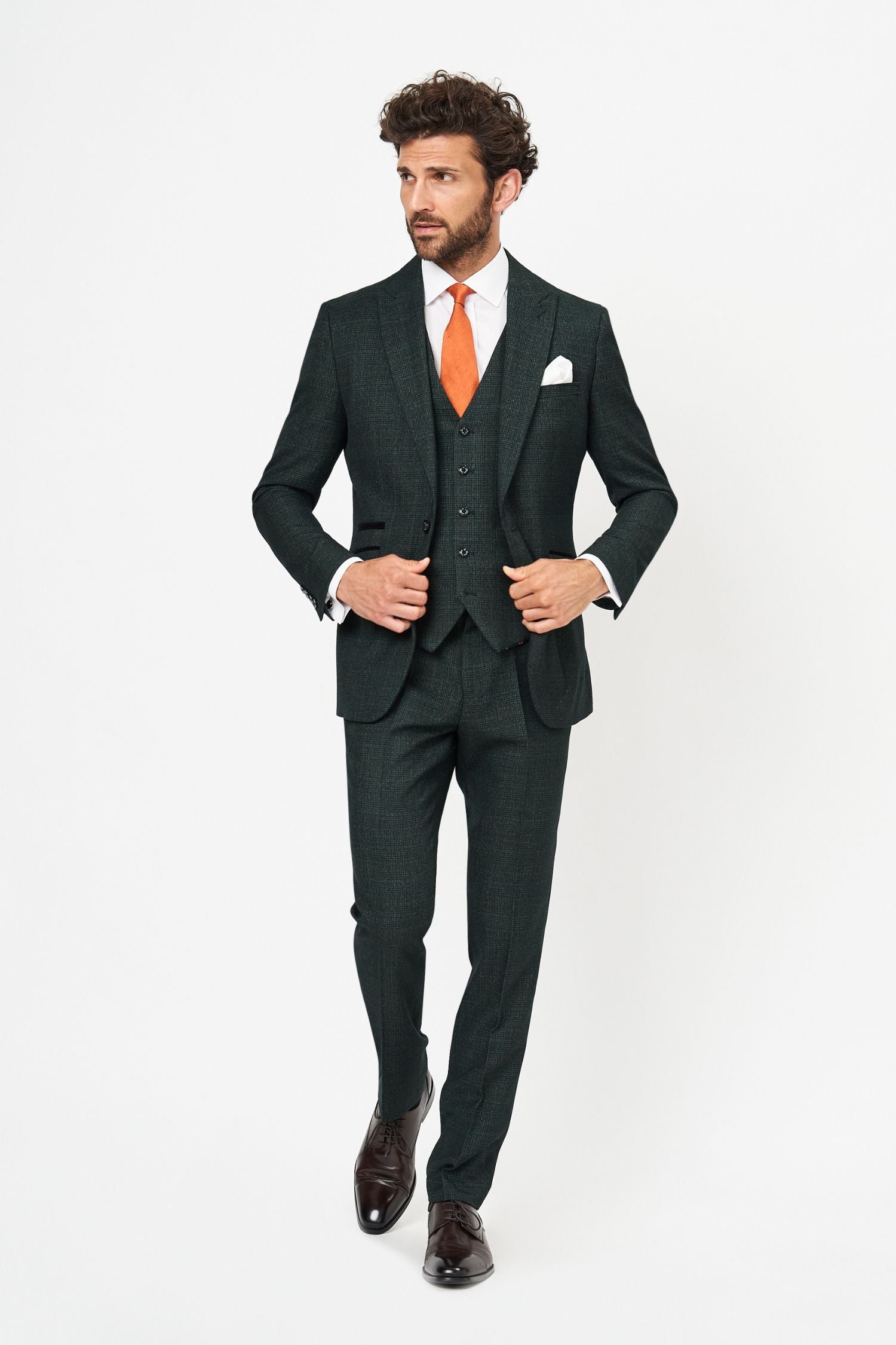 Piece Green Slim Fit Suit to Hire – Rathbones Tailor