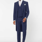 The Keadell - 3 Piece Blue Morning Suit | Blue Waistcoat