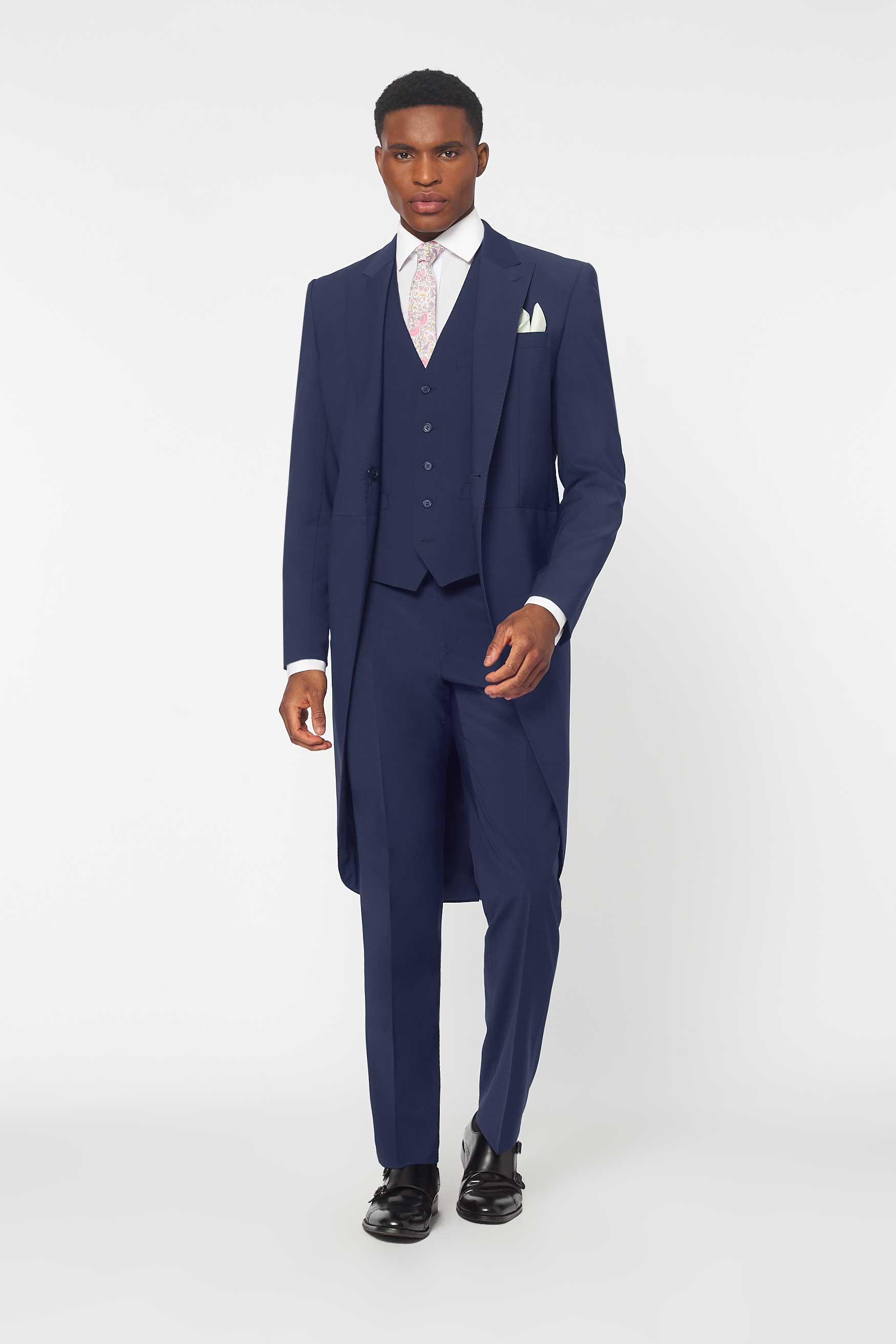 Hire Blue Slim Fit Morning Suit Piece – Rathbones Tailor