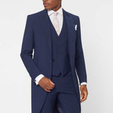 The Keadell - 3 Piece Blue Morning Suit | Blue Waistcoat