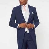 The Keadell - 3 Piece Blue Morning Suit | Silver Dot Waistcoat