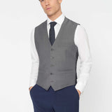 The Keadell - 3 Piece Blue Morning Suit | Grey Waistcoat