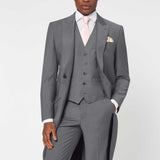 The Keadell - 3 Piece Grey Morning Suit | Grey Waistcoat