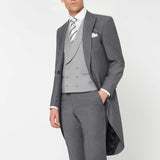 The Keadell - 3 Piece Grey Morning Suit | Dove Grey Double Breasted Waistcoat