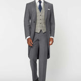 The Keadell - 3 Piece Grey Morning Suit | Grey Tweed Waistcoat
