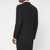 The Bidwell - 3 Piece Black Morning Suit | Black Waistcoat