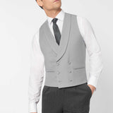 The Bidwell - 3 Piece Black Morning Suit | Dove Grey Double Breasted Waistcoat