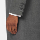 The Bidwell - 3 Piece Mid Grey Morning Suit | Ivory Dot Waistcoat