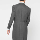 The Bidwell - 3 Piece Mid Grey Morning Suit | Pale Pink Double Breasted Waistcoat