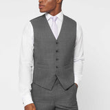 The Bidwell - 3 Piece Mid Grey Morning Suit | Mid Grey Waistcoat