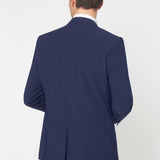 The Simkins - 3 Piece Blue Slim Fit Suit | Dove Grey Double Breasted Waistcoat