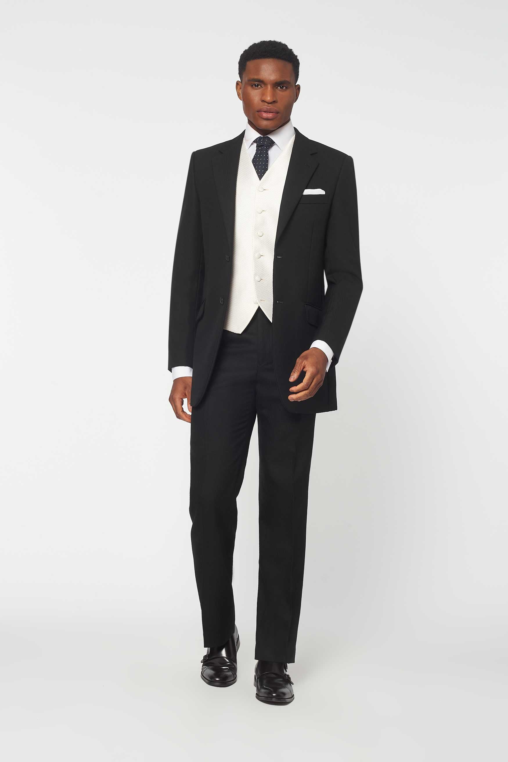 Black Tuxedo Vest Dinner Jacket And Waistcoat Formal Black Dinner