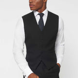 The Bidwell - 3 Piece Black Morning Suit | Black Waistcoat