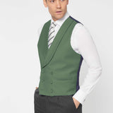 The Bidwell - 3 Piece Black Morning Suit | Deep Green Double Breasted Waistcoat