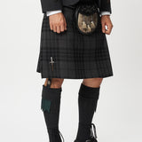 The Keville Charcoal Tweed Jacket & Waistcoat with Grey Spirit Kilt