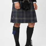 The Keville Charcoal Tweed Jacket & Waistcoat with Highland Storm Kilt