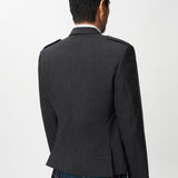 The Keville Charcoal Tweed Jacket & Waistcoat with Modern Douglas Kilt