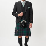 The Keville Charcoal Tweed Jacket & Waistcoat with Modern Robertson Kilt