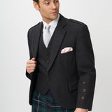 The Keville Charcoal Tweed Jacket & Waistcoat with Modern Robertson Trews