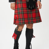 The Keville Charcoal Tweed Jacket & Waistcoat with Royal Stewart Kilt