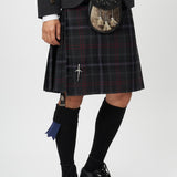 The Keville Charcoal Tweed Jacket & Waistcoat with Scottish Spirit Kilt