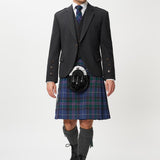 The Keville Charcoal Tweed Jacket & Waistcoat with Spirit of Bannockburn Kilt