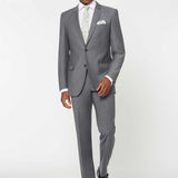 The Simkins - 2 Piece Grey Slim Fit Suit