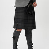 The Keville Light Grey Tweed Jacket & Waistcoat with Grey Spirit Kilt