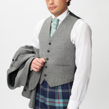 The Keville Light Grey Tweed Jacket & Waistcoat with Help for Heroes Trews