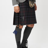 The Keville Light Grey Tweed Jacket & Waistcoat with Scottish Spirit Kilt