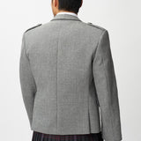 The Keville Light Grey Tweed Jacket & Waistcoat with Scottish Spirit Kilt