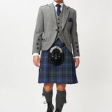 The Keville Light Grey Tweed Jacket & Waistcoat with Spirit of Bannockburn Kilt