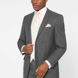 The Darnton - 3 Piece Mid Grey Suit | Ivory Dot Waistcoat