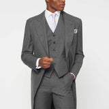 The Bidwell - 3 Piece Mid Grey Morning Suit | Mid Grey Waistcoat