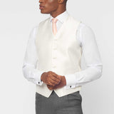 The Darnton - 3 Piece Mid Grey Suit | Ivory Dot Waistcoat