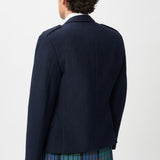 The Keville Navy Tweed Jacket & Waist Coat with Flower of Scotland Kilt