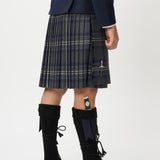 The Keville Navy Tweed Jacket & Waist Coat with Highland Storm Kilt