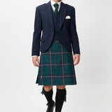 The Keville Navy Tweed Jacket & Waist Coat with Modern Douglas Kilt