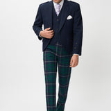 The Keville Navy Tweed Jacket & Waist Coat with Modern Douglas Trews