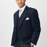 The Keville Navy Tweed Jacket & Waist Coat with Modern Robertson Trews