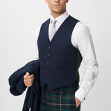 The Keville Navy Tweed Jacket & Waist Coat with Modern Robertson Trews