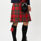 The Keville Navy Tweed Jacket & Waist Coat with Royal Stewart Kilt