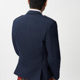 The Keville Navy Tweed Jacket & Waist Coat with Royal Stewart Kilt