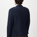 The Keville Navy Tweed Jacket & Waist Coat with Scottish Spirit Kilt