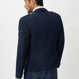 The Keville Navy Tweed Jacket & Waist Coat with Spirit of Bannockburn Trews